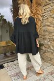 Made in Italy Santos Artist Smock Black - 
